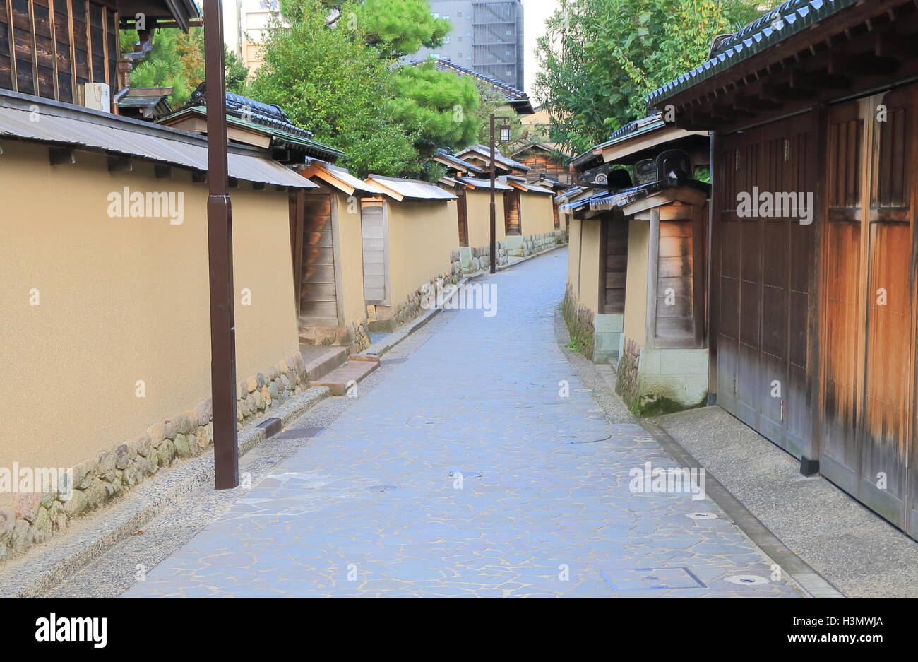 Nagamachi Samurai Bezirk in Kanazawa, Japan Stockfoto