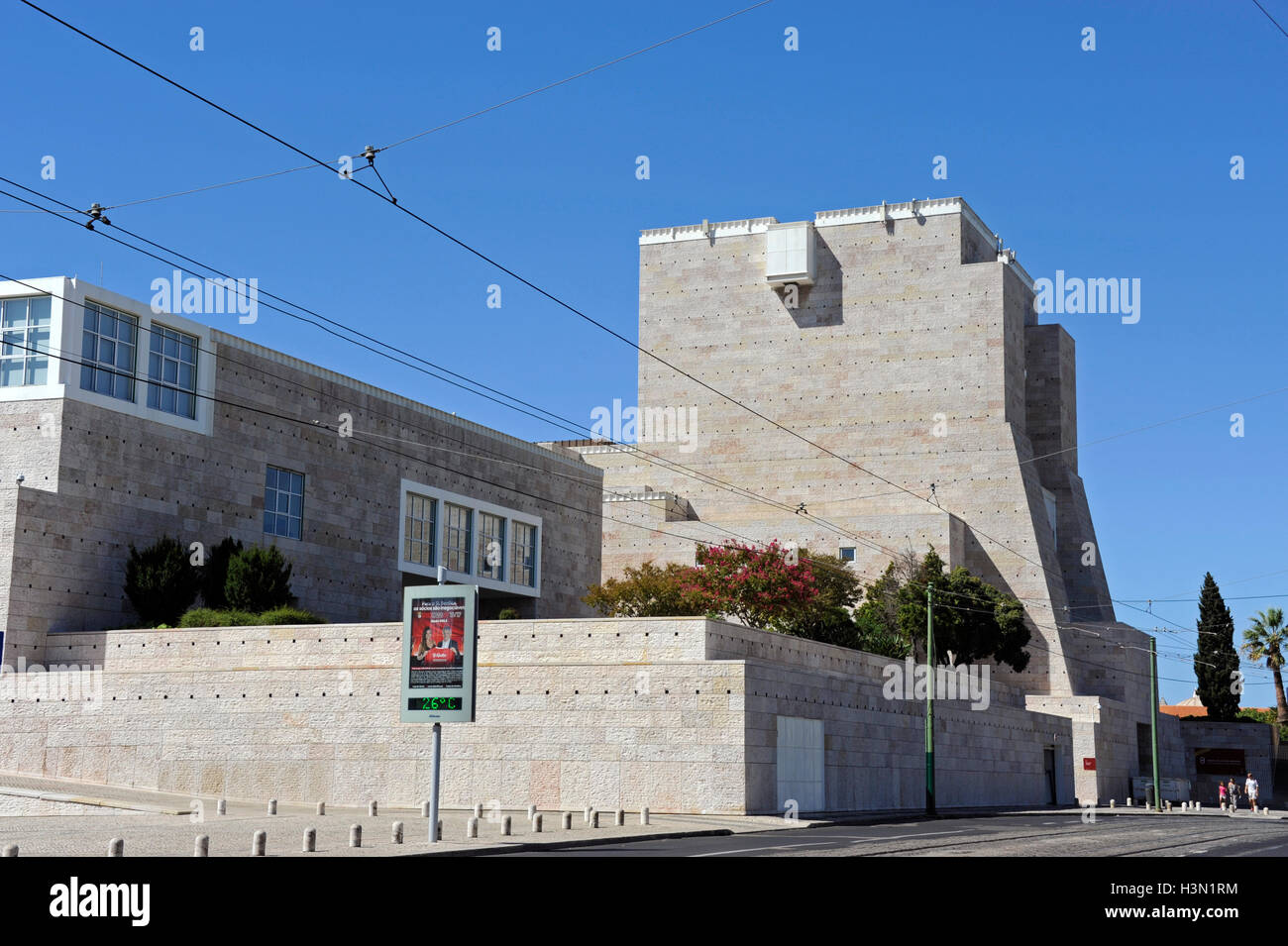Museu Colecao Berardo, moderne und zeitgenössische Kunst, Centro Cultural de Belém, CCB, Vittorio Gregottiand Manuel Salgado Architekt Stockfoto