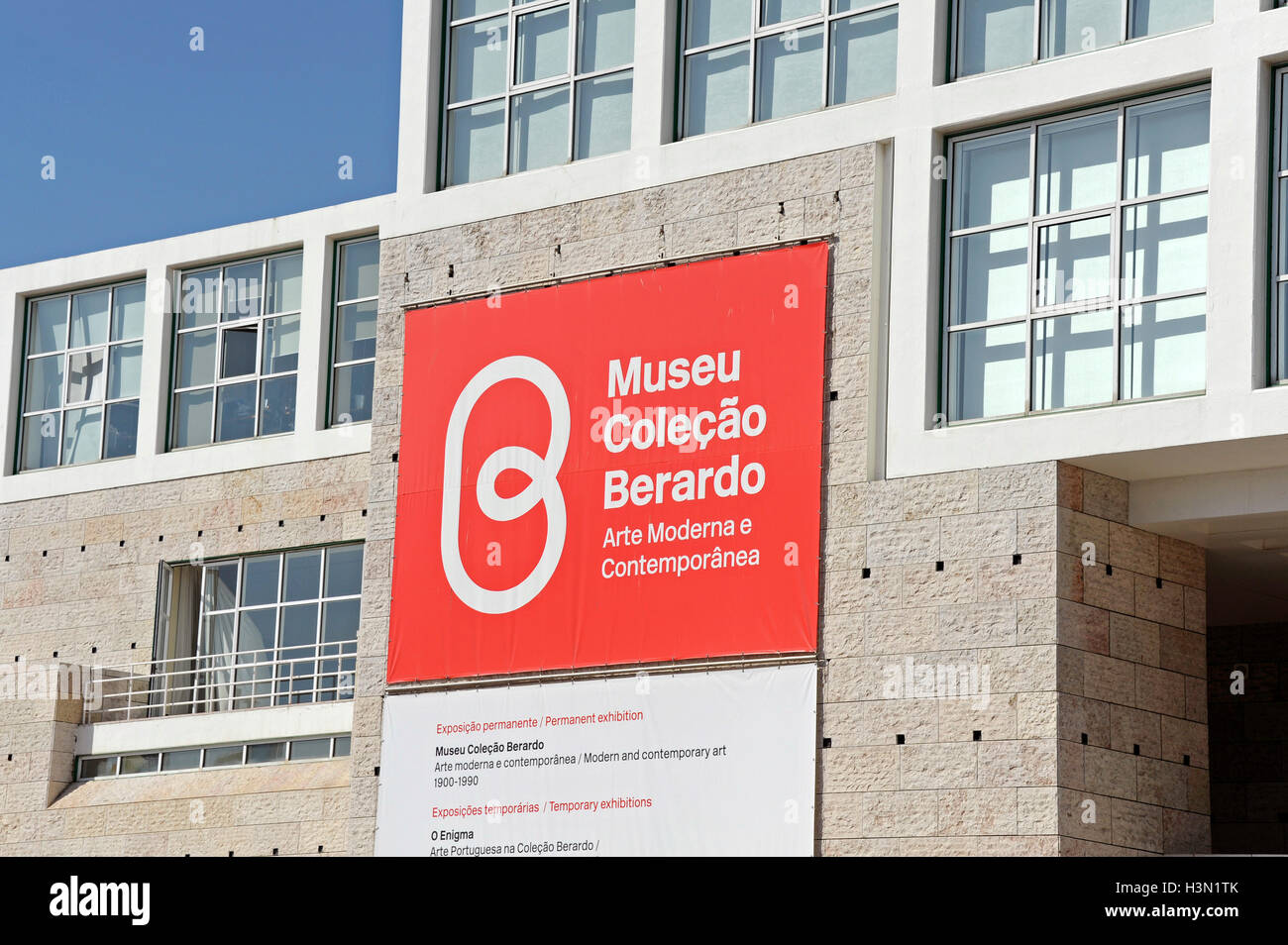 Museu Colecao Berardo, moderne und zeitgenössische Kunst, Centro Cultural de Belém, CCB, Vittorio Gregottiand Manuel Salgado Architekt Stockfoto