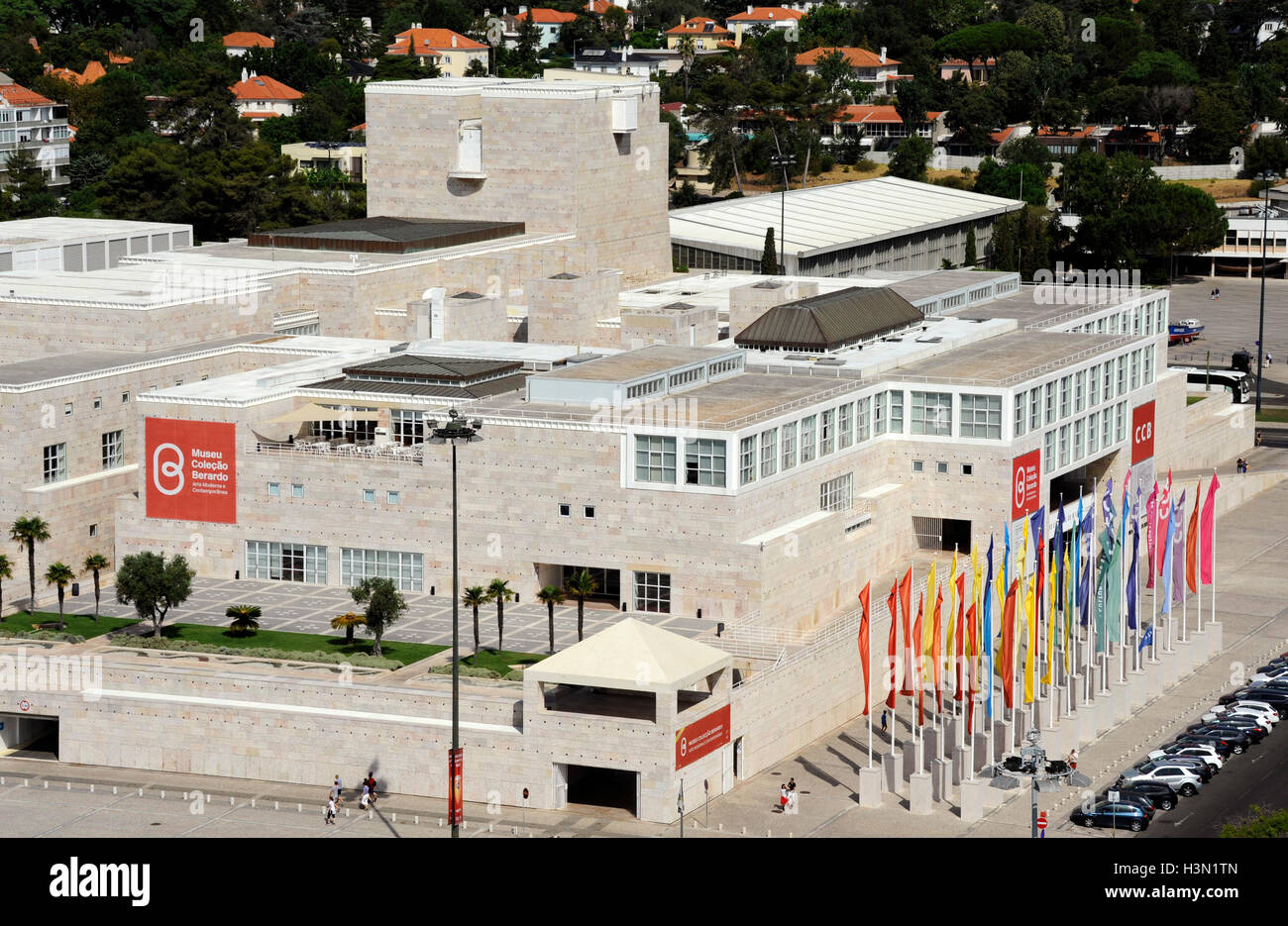 Museu Colecao Berardo, moderne und zeitgenössische Kunst, Centro Cultural de Belém, CCB, Vittorio Gregottiand Manuel Salgado Architekt Stockfoto