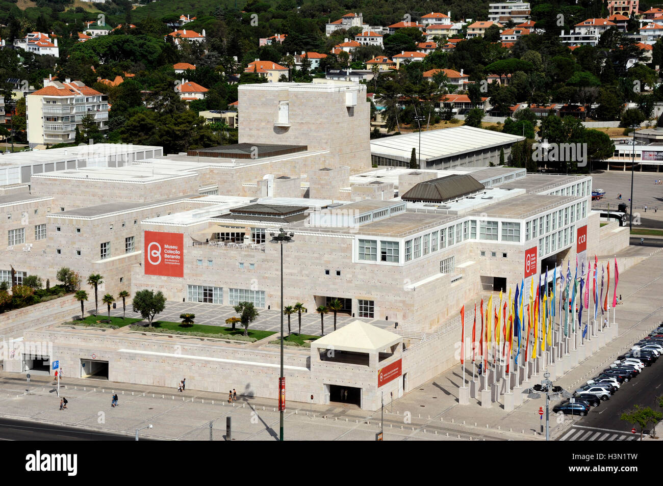 Museu Colecao Berardo, moderne und zeitgenössische Kunst, Centro Cultural de Belém, CCB, Vittorio Gregottiand Manuel Salgado Architekt Stockfoto