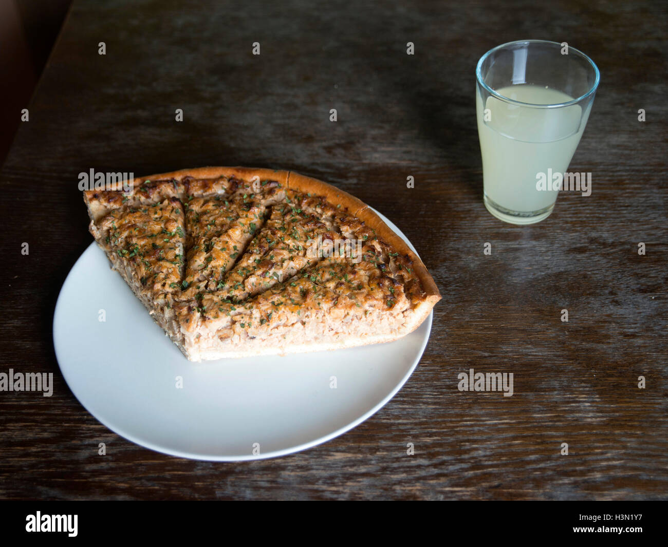 Zwiebelkuchen Stockfoto