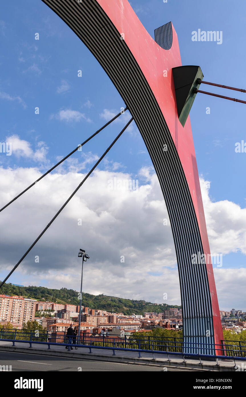 La Salve, Brücke in Bilbao, Spanien, Europa. Stockfoto