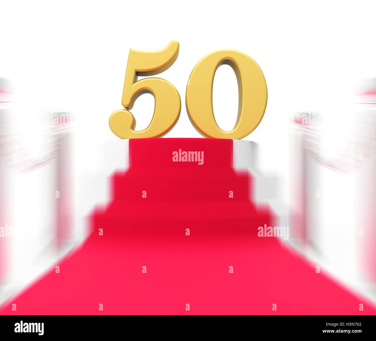 Goldenen fünfzig am roten Teppich zeigt fünfzigsten Kino Jahrestag Stockfoto