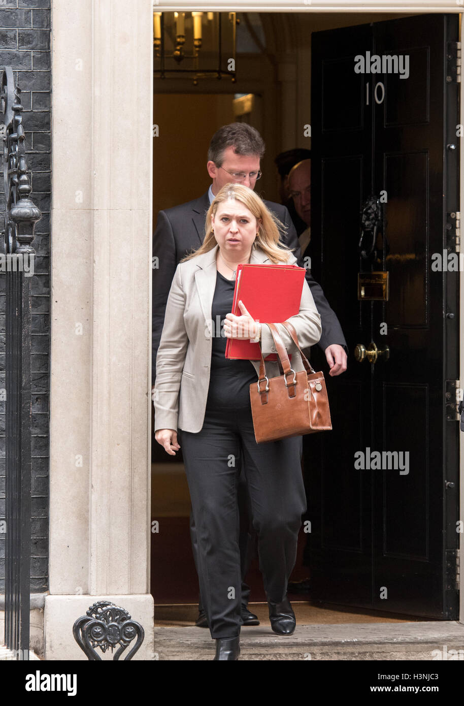 London, UK. 11. Oktober 2016. Karen Bradley, Kulturministerin, Blätter 10 Downing Street, nach einer Kabinettssitzung. Bildnachweis: Ian Davidson/Alamy Live-Nachrichten Stockfoto