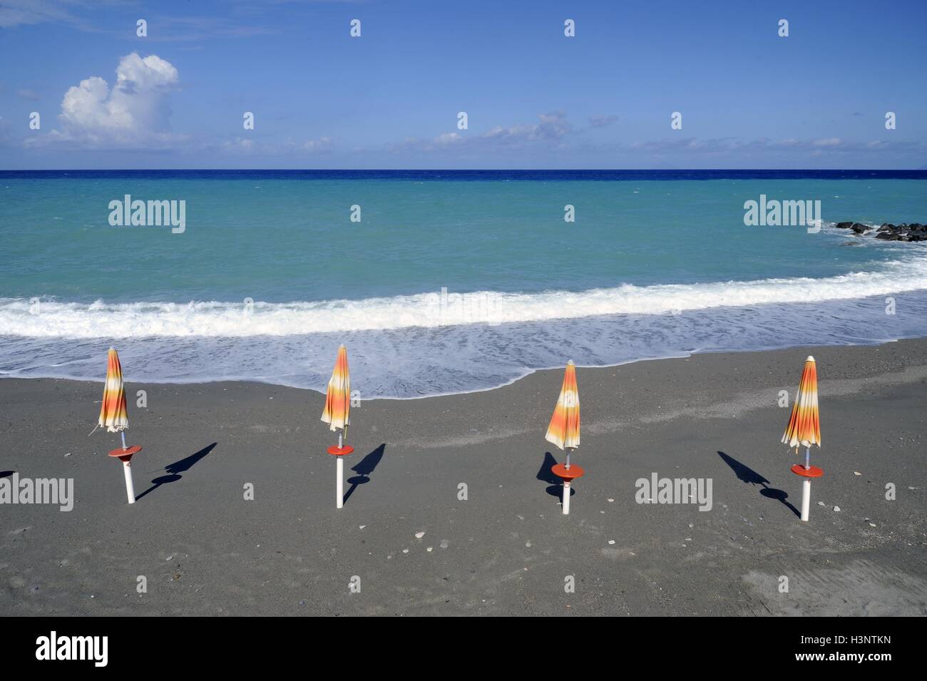 Sizilien (Italien), der Strand von Capo d ' Orlando (Messina) Stockfoto