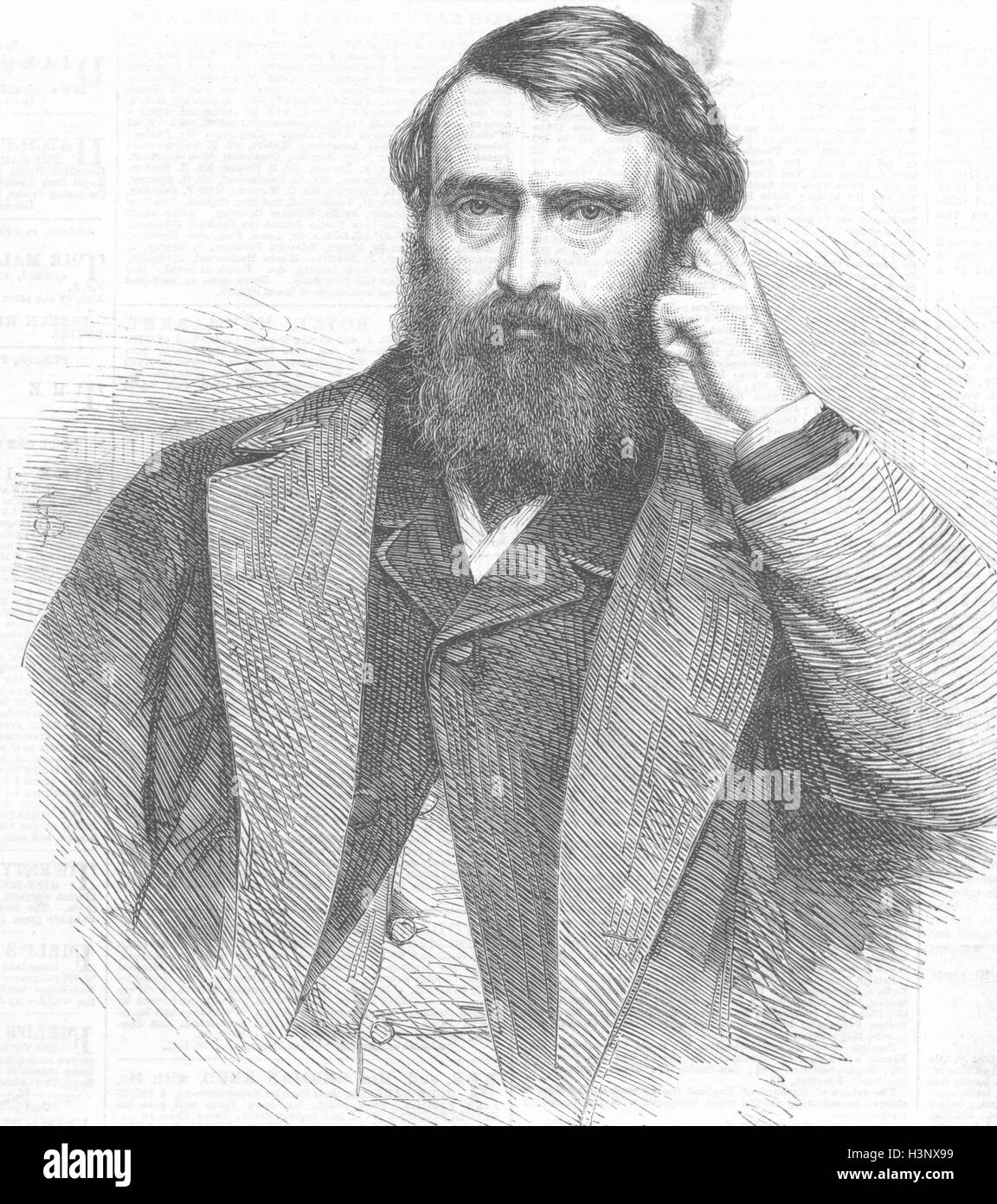 EDINBURGH Masson, Prof Rhetoric Belles Lettres, Uni-1865. Illustrierte London News Stockfoto