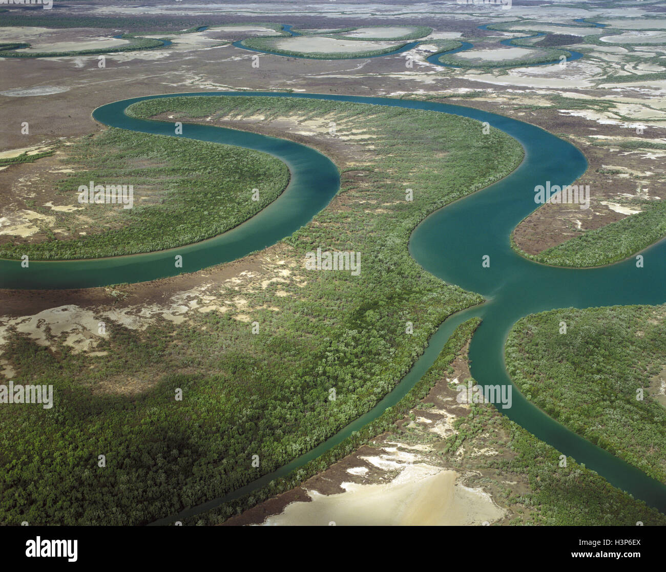 Nassau River, Golf von Carpentaria, Stockfoto