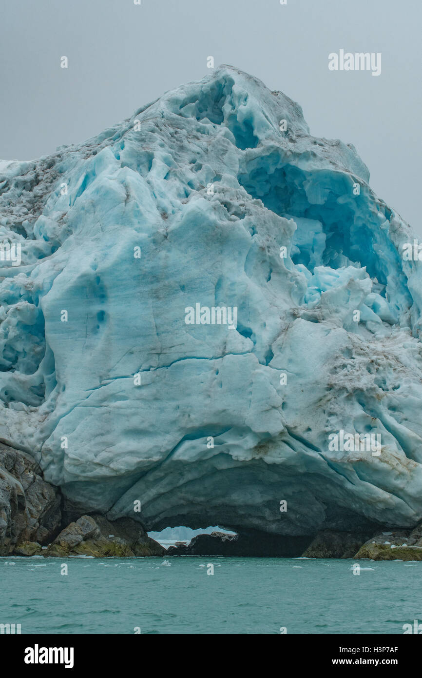 Svitjodbreen Eisberg, Spitzbergen, Norwegen Stockfoto