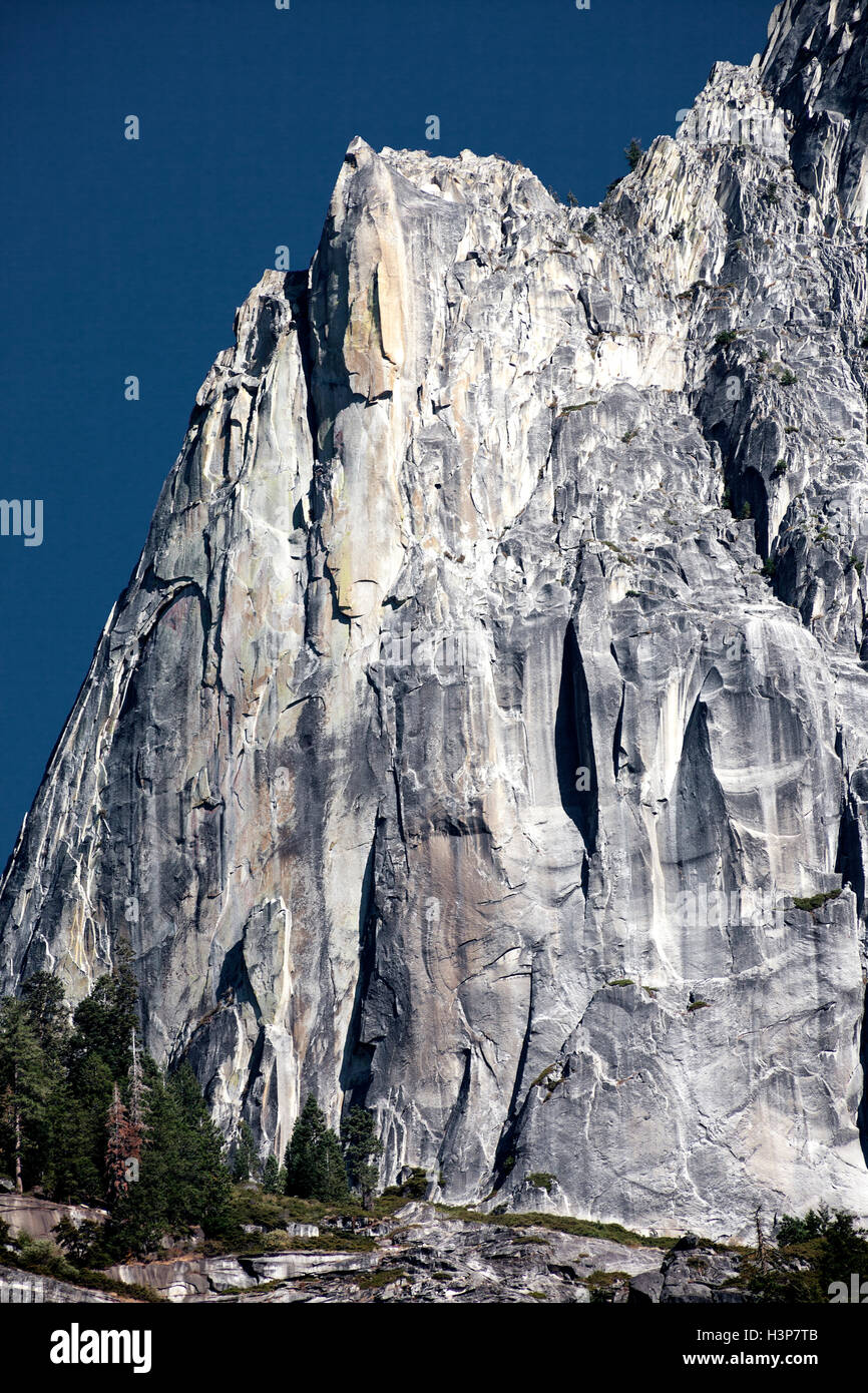 Ecke des Half Dome, Yosemite-Nationalpark. Stockfoto