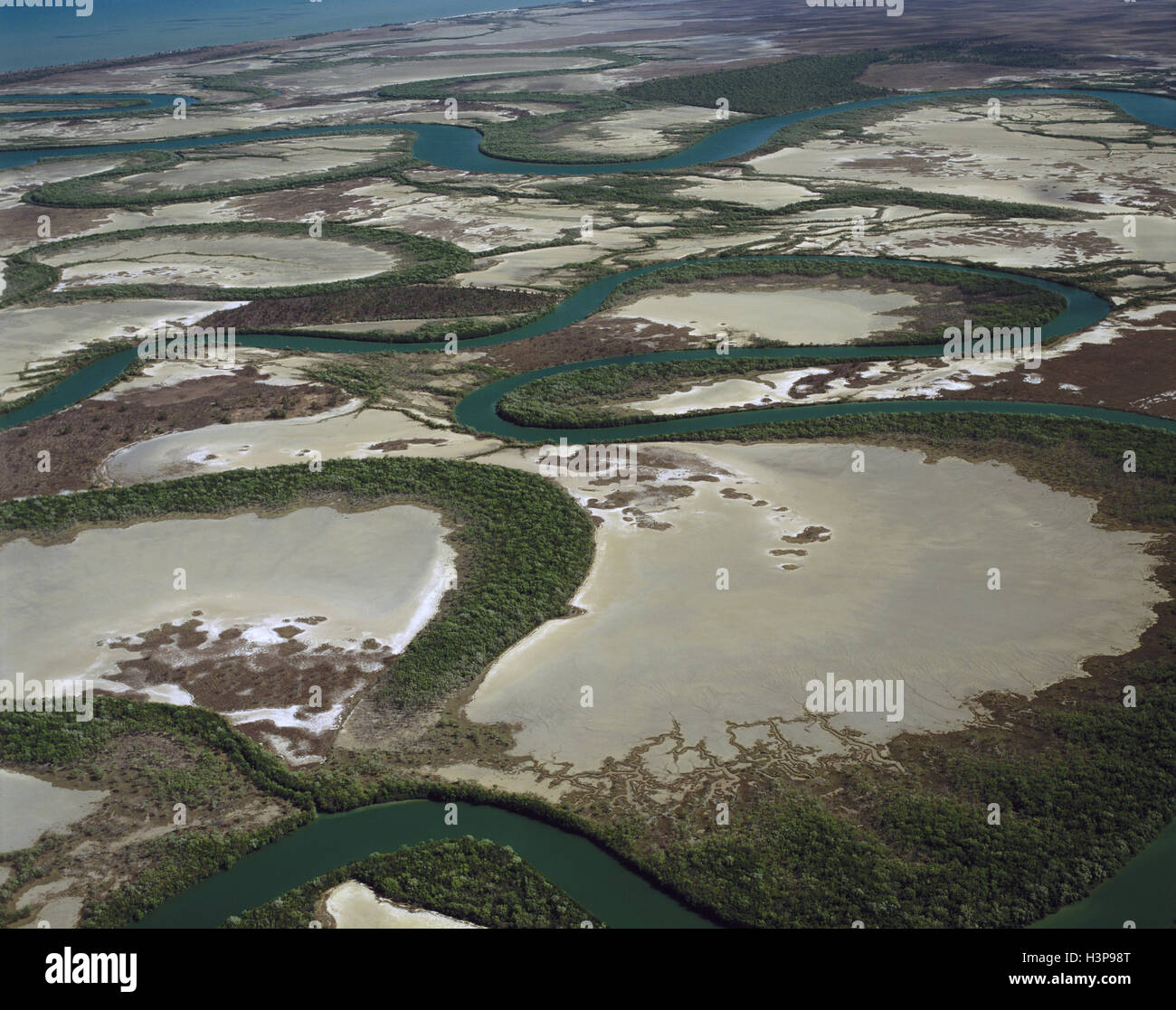 Nassau und Scrutton Flüsse Stockfoto