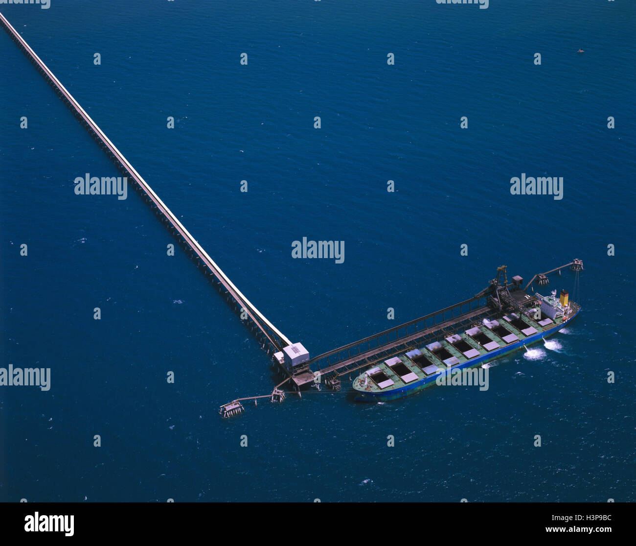 Abt Punkt Kohle beladen Anlage Stockfoto