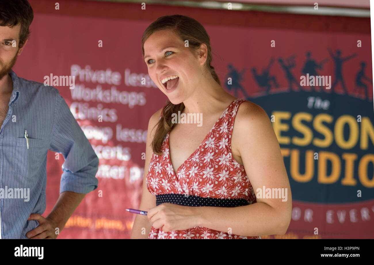 Die Lektion Studio stand auf Boulders Heimatstadt Festival Stockfoto