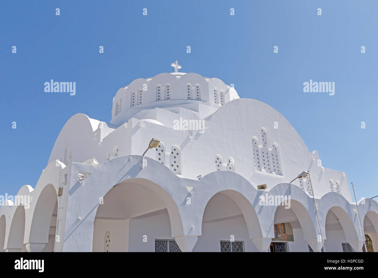 Orthodoxe Kathedrale in Fira, Santorini Stockfoto