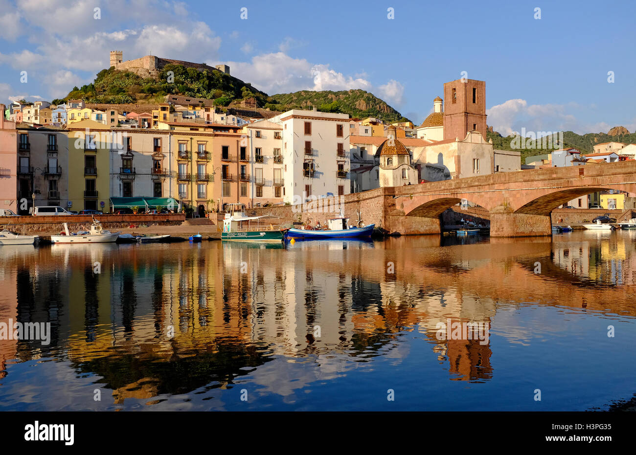 Bosa, Sardinien, Italien Stockfoto