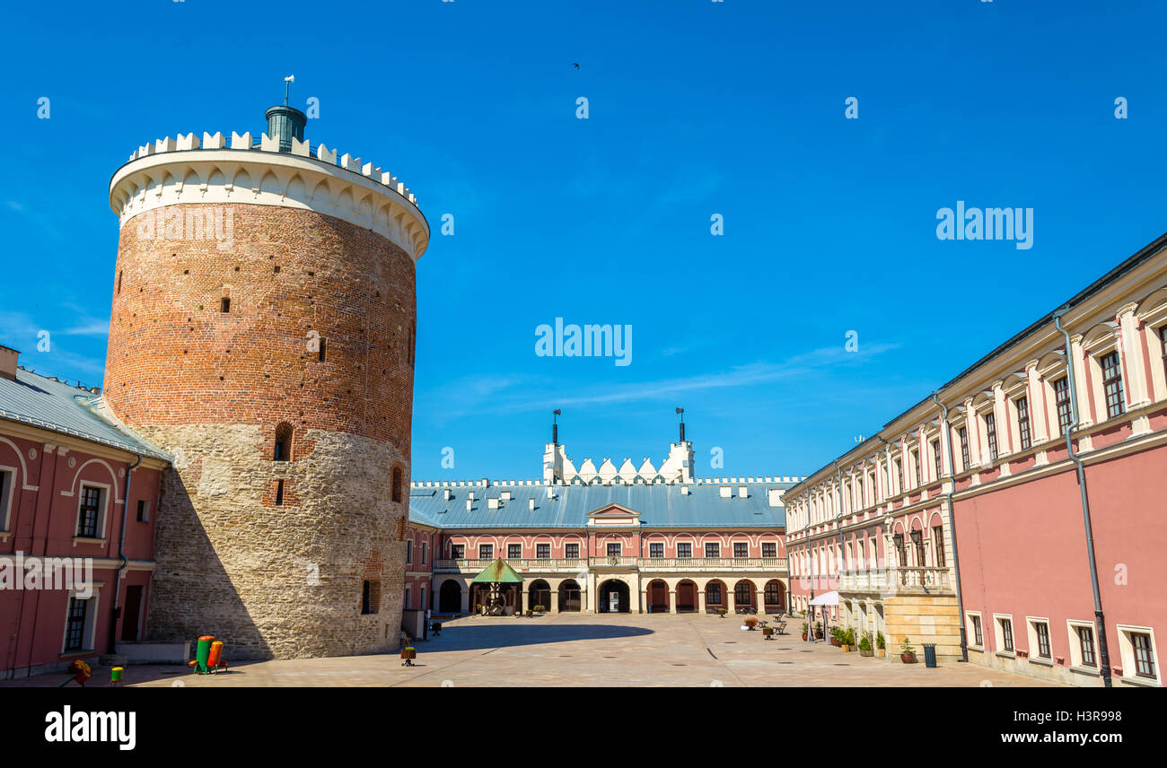 Blick auf das Königsschloss Lublin in Polen Stockfoto