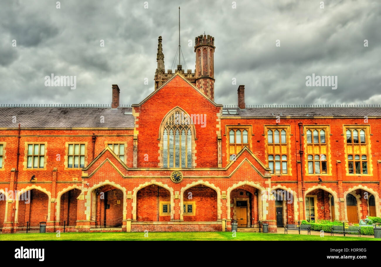 Ansicht der Queens University in Belfast - Northern Ireland Stockfoto