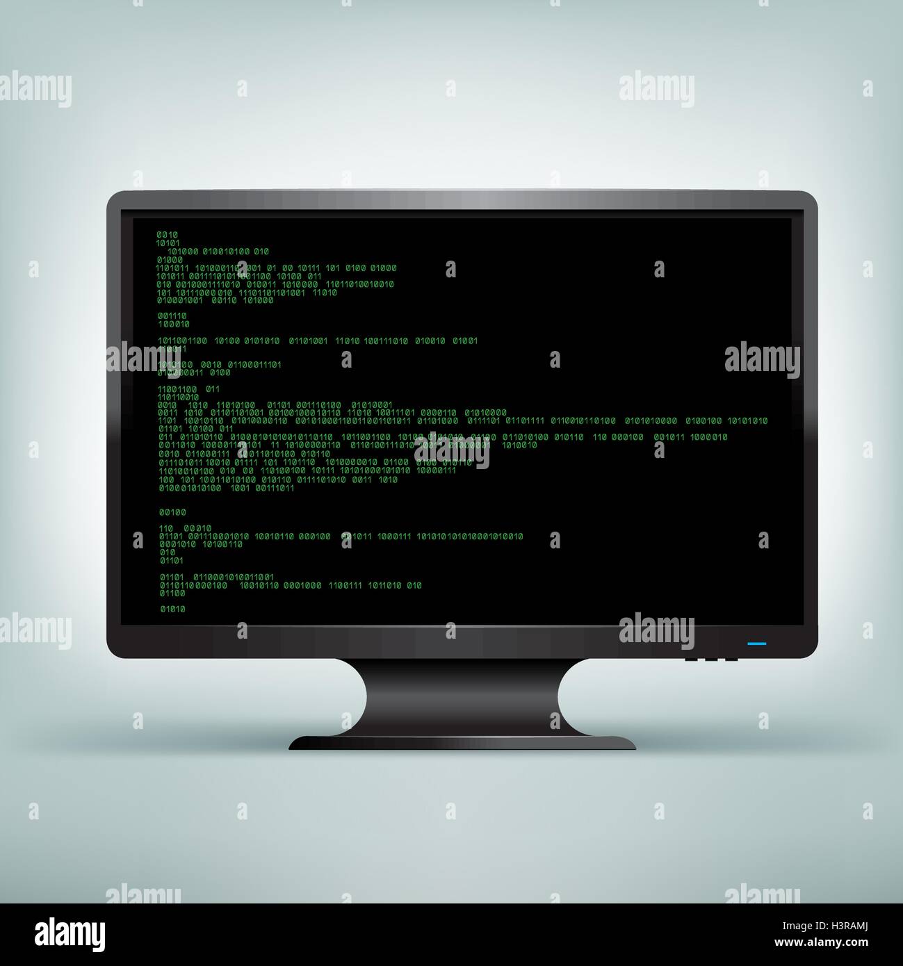 PC-Monitor-code Stock Vektor