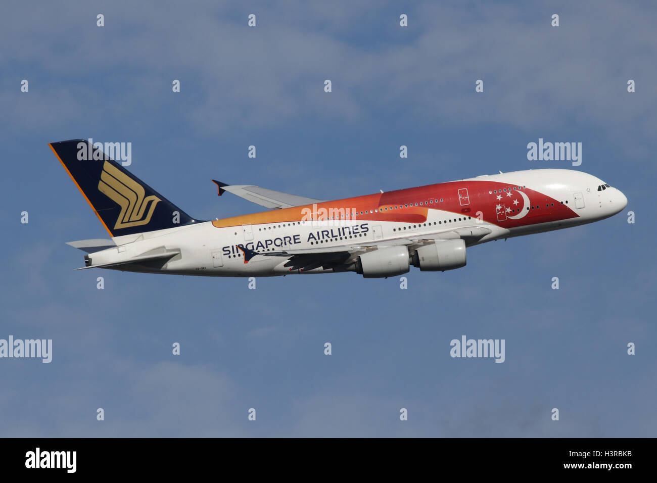 SINGAPORE AIRLINES A380 Stockfoto