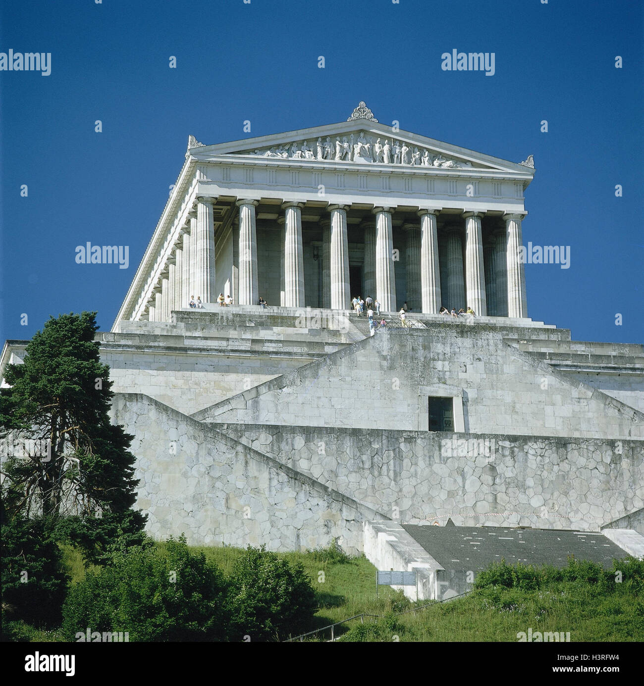 Deutschland, Niederbayern, Donaustauf, Valhalla, Bayern, 1830-42,  Architekt, L.von Klenze, Architektur, Struktur, Säulen, Gebäude, Kultur,  Sehenswürdigkeit, fame Hall Stockfotografie - Alamy