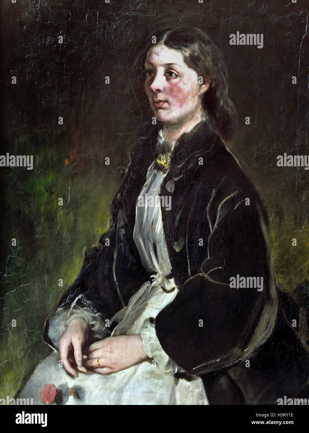 Ferdinand von Rayski (1807-1890) Portrait von Baroness Christina von Schonberg 1864 Deutsch Deutschland Stockfoto