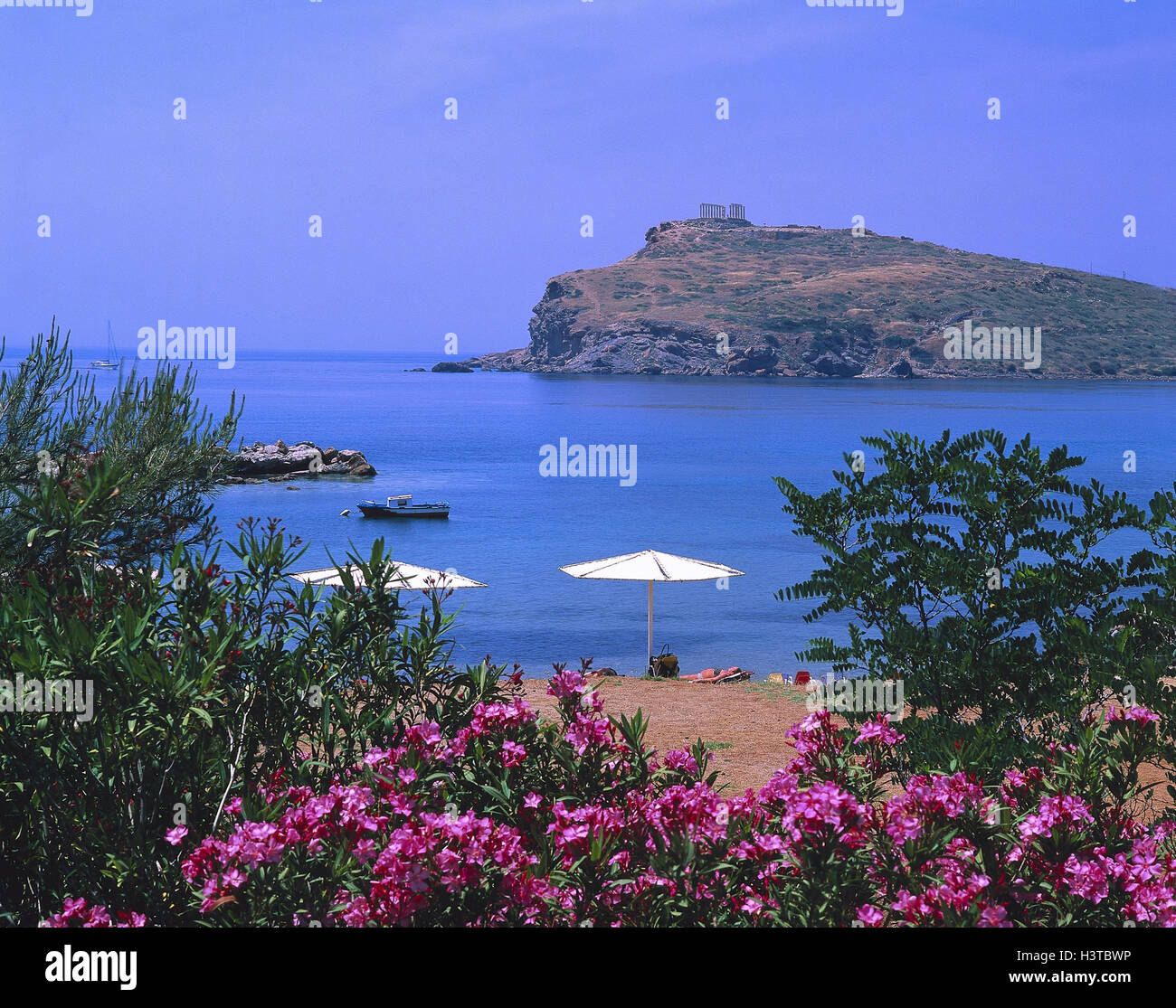 Griechenland, Kap Sunion, Strand anzeigen, Europa, Südost, Europa ...