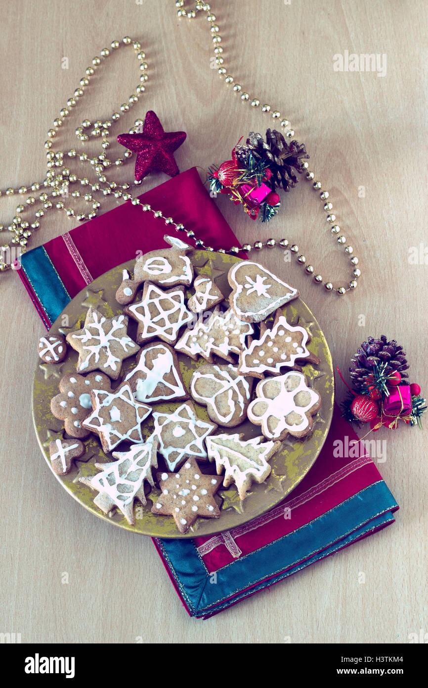 Weihnachten Lebkuchen Stockfoto