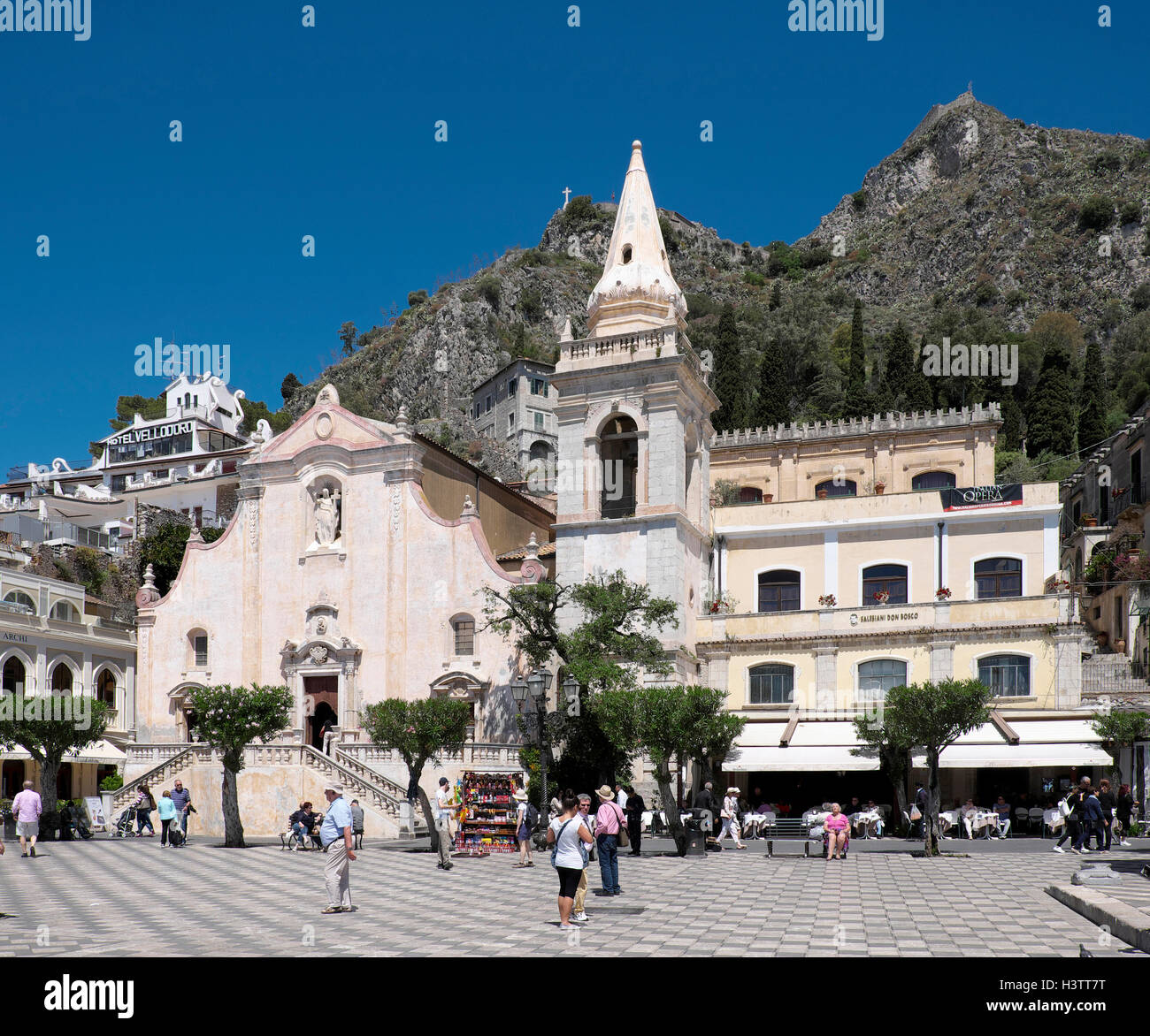 Kirche von San Giuseppe, Taormina, Sizilien, Italien Stockfoto