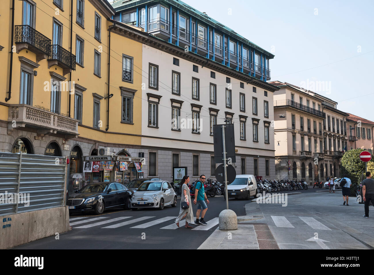 Straße von Mailand, Italien, Europa Stockfoto