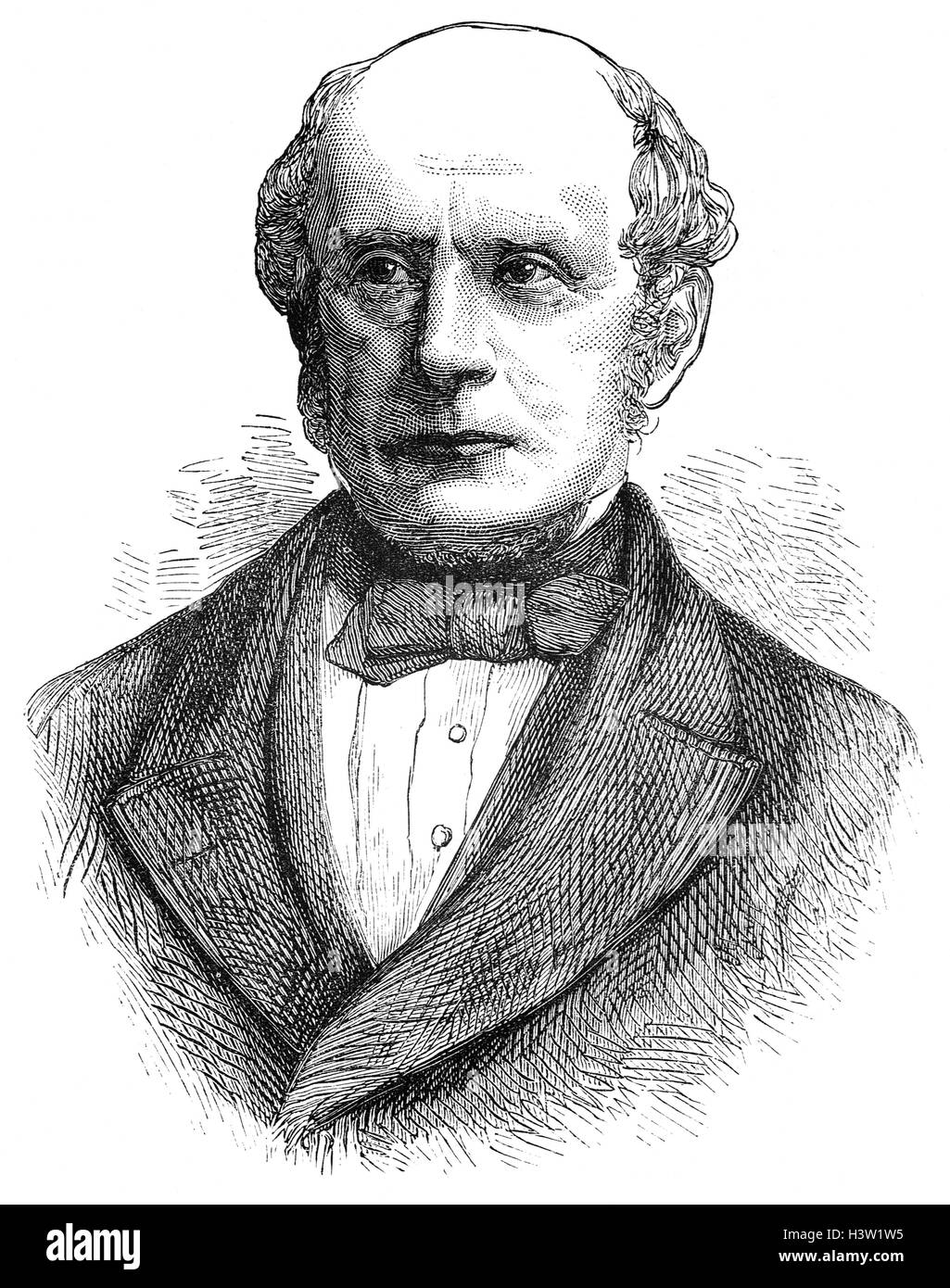 Charles Francis Adams Sr. (1807 – 1886) war eine amerikanische historische Herausgeber, Politiker und Diplomat.  Der Sohn von Präsident John Quincy Adams und Enkel von Präsident John Adams, diente er als US-Schiedsrichter über die 1871 / 72 internationale Kommission, die "Alabama" Forderungen zu begleichen, die in Genf getroffen. Er gilt als einer der Hauptverursacher dieser bahnbrechenden Arbeit in das Konzept der Welt Recht durch Schlichtung Weiterleitung. Stockfoto