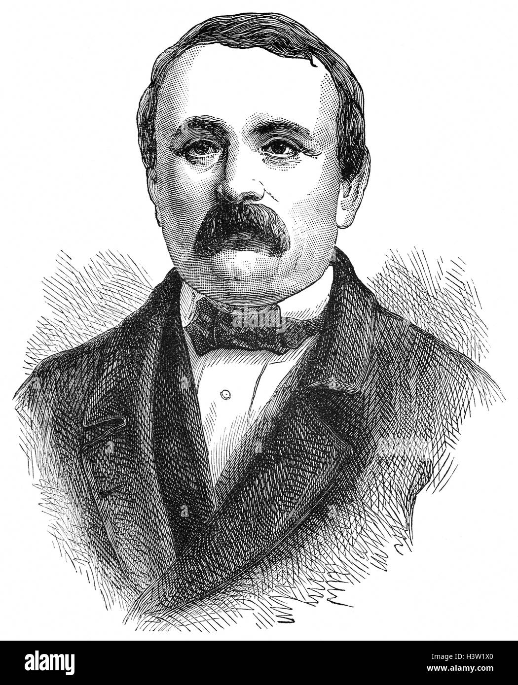 Jakob Stämpfli (1820 – 1879) war ein Schweizer Politiker und Mitglied des Schweizer Bundesrates (1854-1863). Er diente als US-Schiedsrichter über die 1871 / 72 internationale Kommission, die "Alabama" Forderungen zu begleichen, die in Genf getroffen. Er gilt als einer der Hauptverursacher dieser bahnbrechenden Arbeit in das Konzept der Welt Recht durch Schlichtung Weiterleitung. Stockfoto
