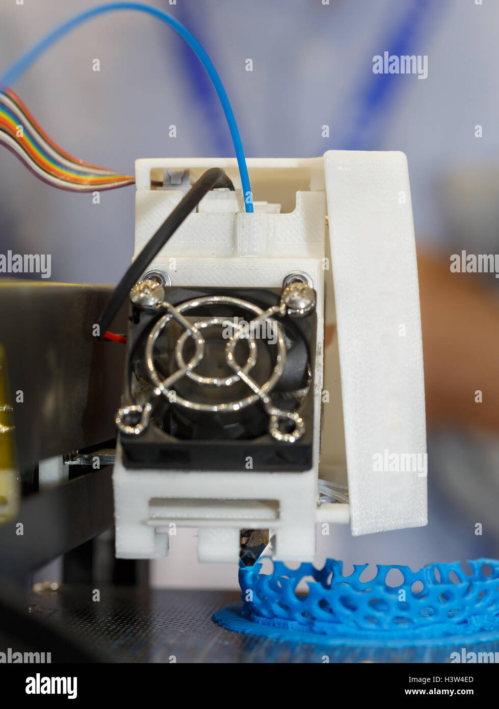 3D Druck Stück / 3D Druck Detail Stockfoto