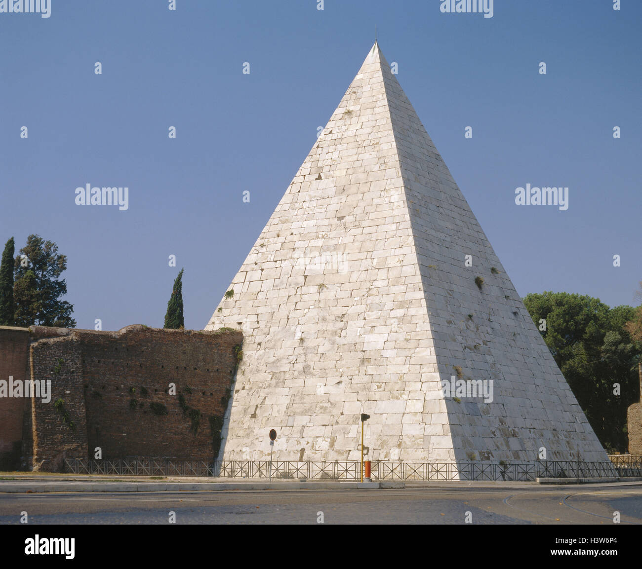 Italien, Latium, Rom, CestiusPyramide, Pyramide des Cestius, Struktur