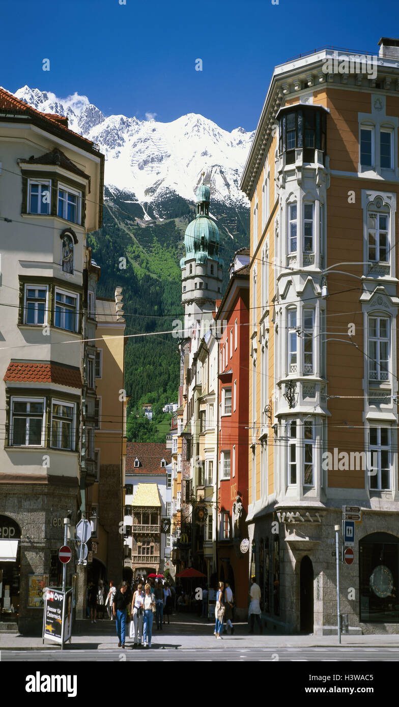 Österreich, Tirol, Innsbruck, Altstadt, Herzog Friedrich Straße, Fußgängerzone, Goldenes Dachl, Stockfoto