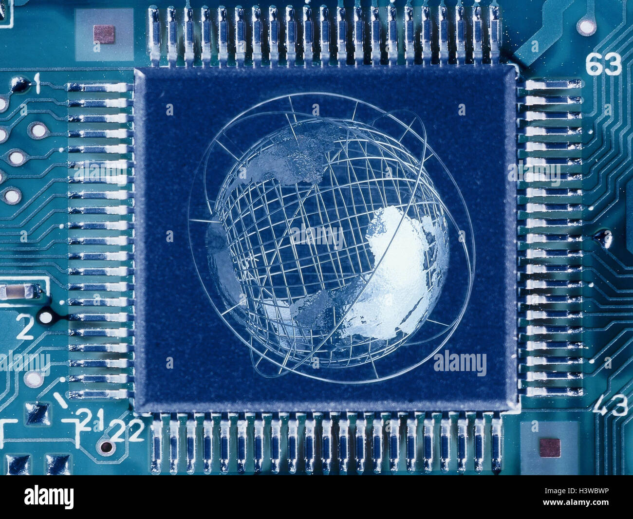 Icon, Internet, Computer-Netzwerk, Verbindung, Datennetz, Telekommunikation, weltweit, Datennetz, weltweit zu weben, Www, Vernetzung, Navigation, Satelliten-Navigation, Satelliten-Flugbahn, Sat-TV, multimedia, Globus, Brett, Composing, Manipul Stockfoto