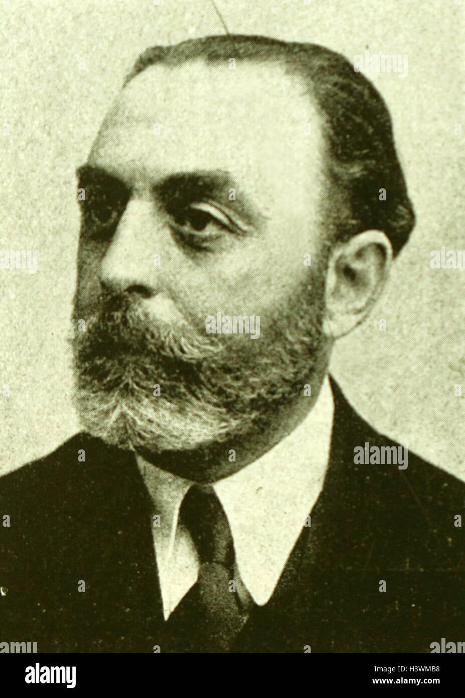 Fotografisches Porträt von Antonio Fernández Bordas (1870-1950), spanischer Violinist und musikalische Lehrer. Vom 20. Jahrhundert Stockfoto