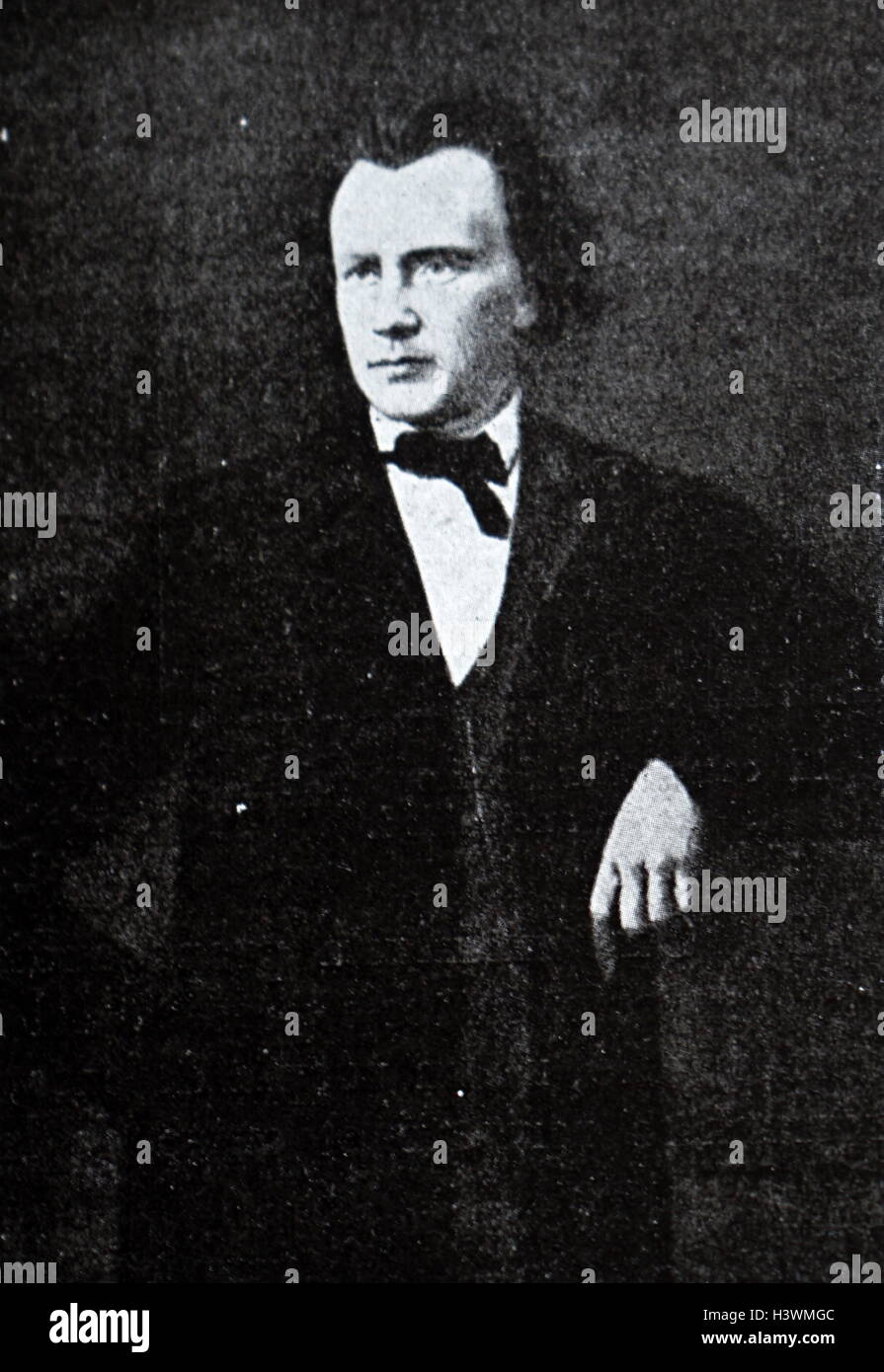 Porträt von Johannes Brahms (1833-1897), deutscher Komponist und Pianist. Vom 19. Jahrhundert Stockfoto