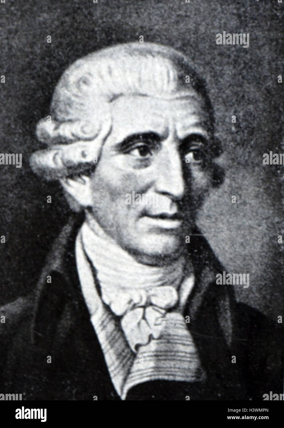 Porträt von Joseph Haydn (1732-1809), ein österreichischer Komponist der klassischen Periode. Vom 19. Jahrhundert Stockfoto