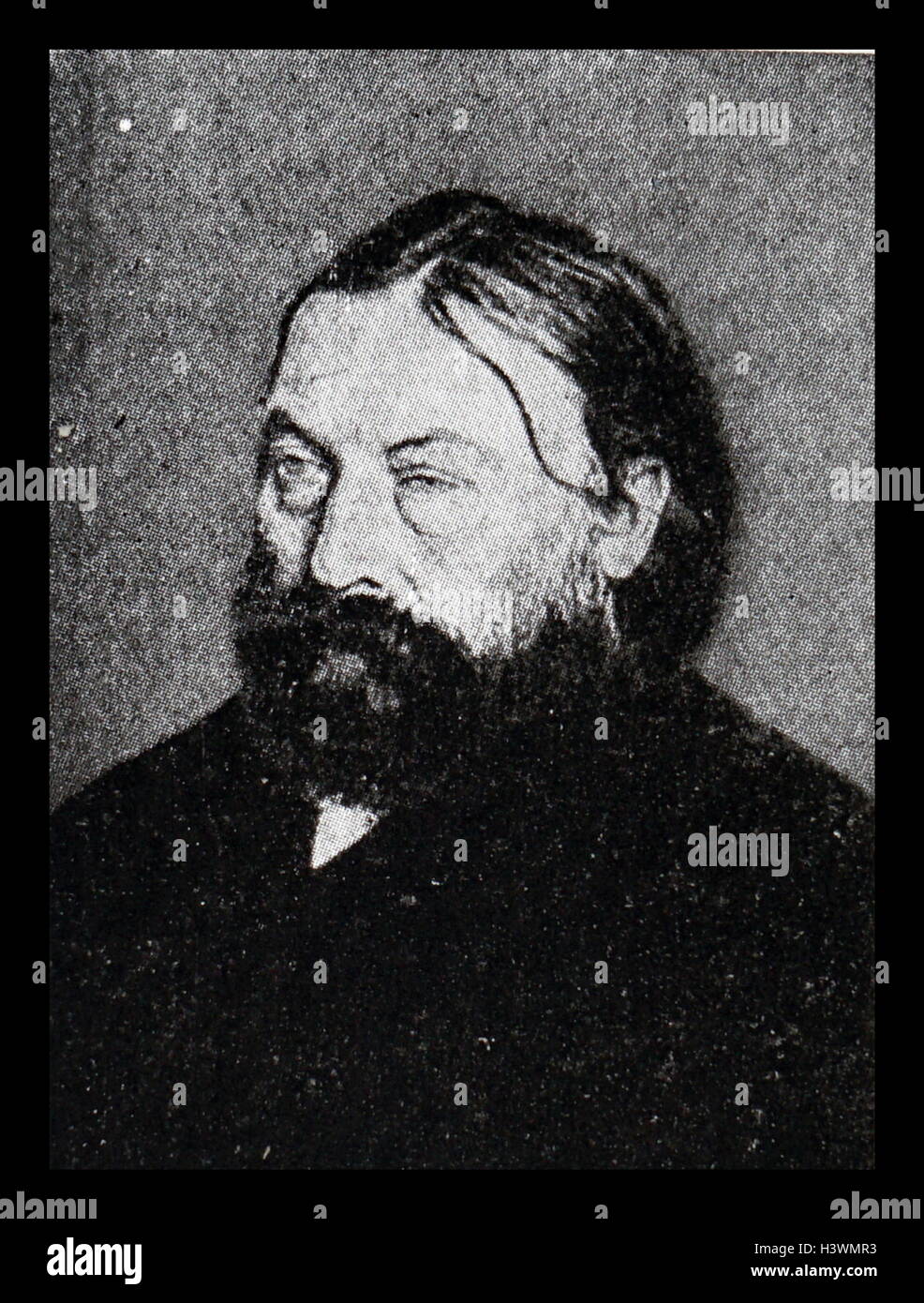 Porträt von Peter Benoit (1834-1901), flämischer Komponist. Vom 19. Jahrhundert Stockfoto