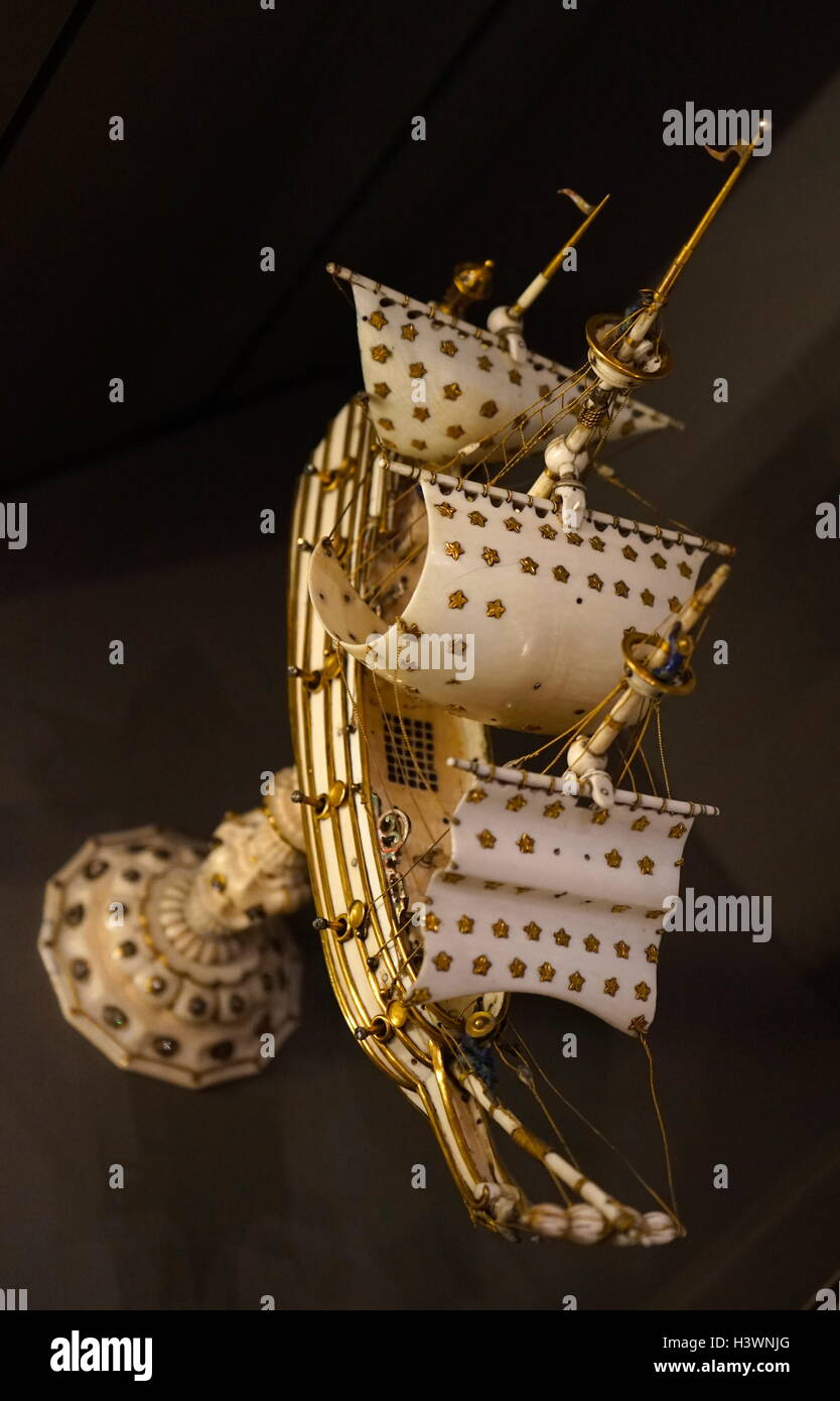 17. Jahrhundert Modellschiff. Vom 17. Jahrhundert Stockfotografie Alamy