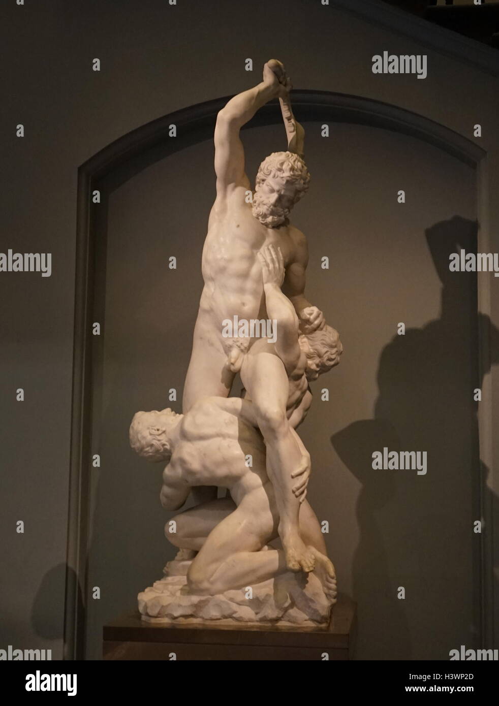 Skulptur mit dem Titel "Simson und den Philistern" von Vincenzo Foggini (1725-1755). Vom 18. Jahrhundert Stockfoto