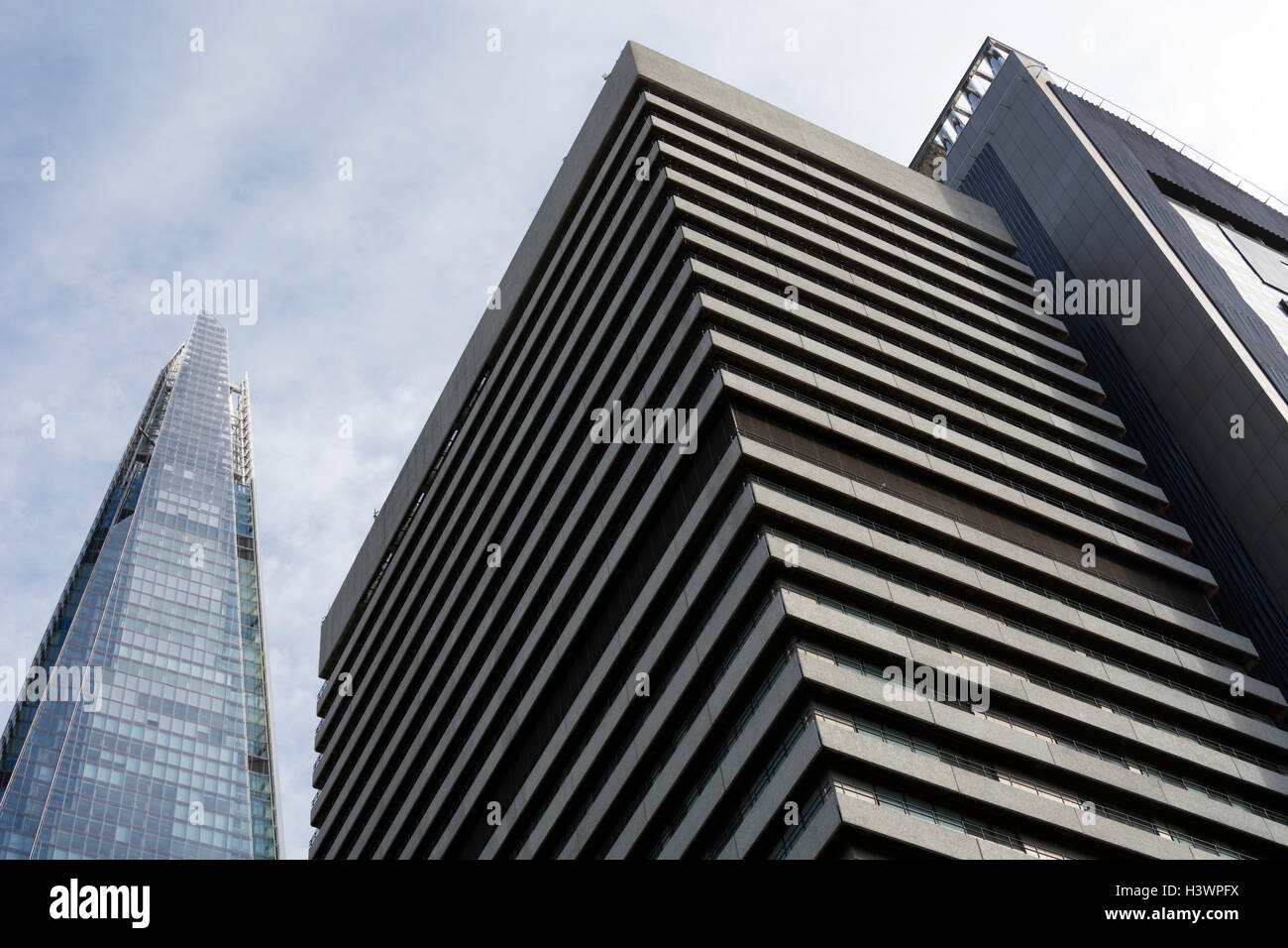 Guy's Hospital und der Shard, London, UK Stockfoto