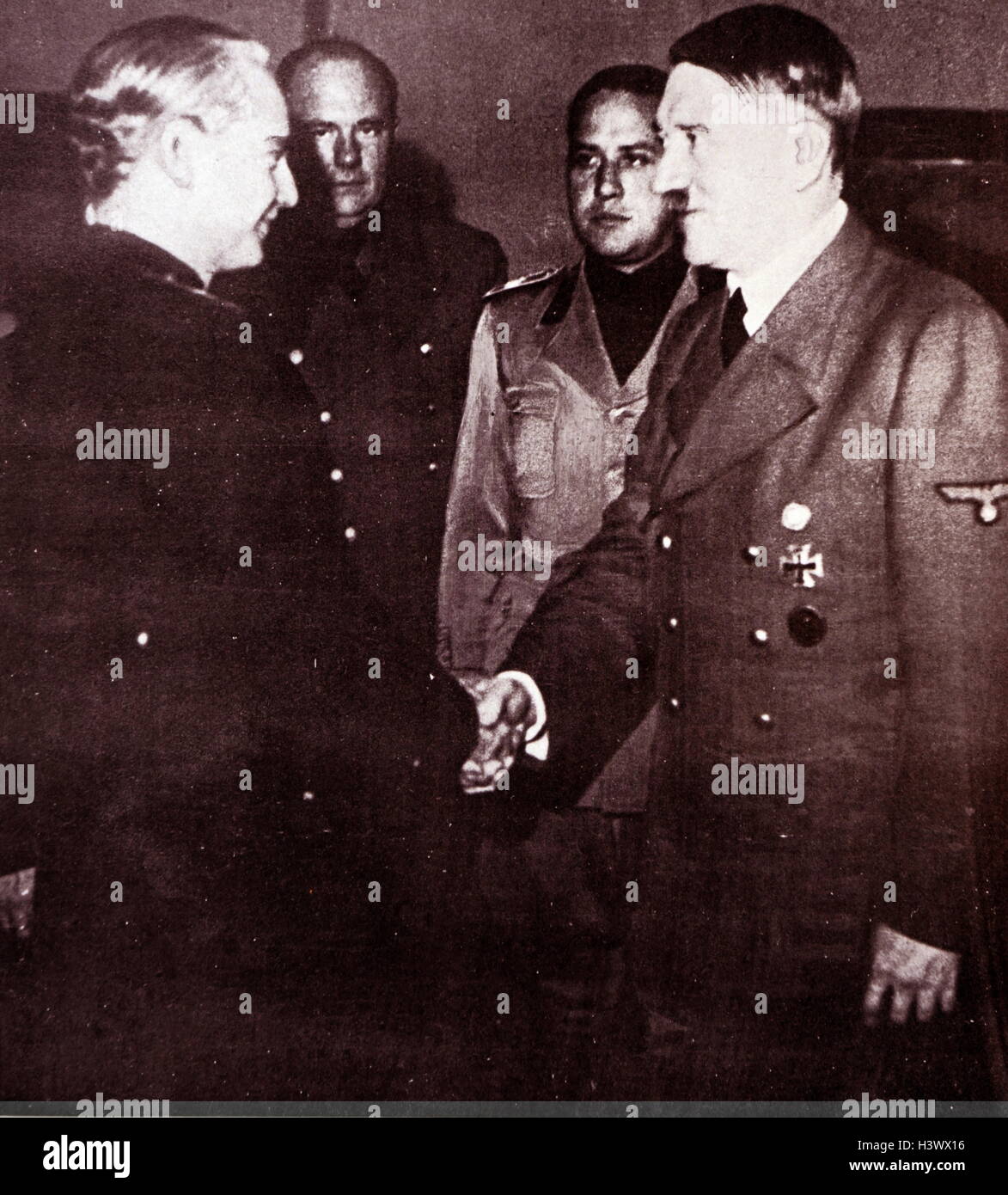 Foto: Adolf Hitler (1889-1945), deutscher Politiker, war der Führer der Nsdap, Bundeskanzler von Deutschland und Führer des nationalsozialistischen Deutschland. Vom 20. Jahrhundert Stockfoto