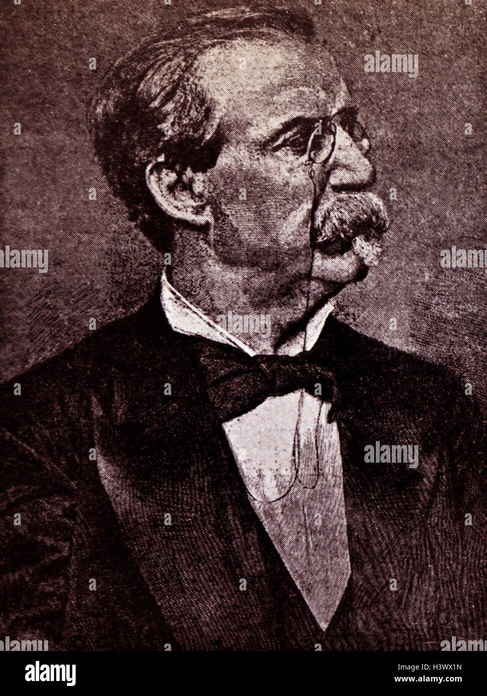 Porträt von Antonio Cánovas del Castillo (1828-1897), ein spanischer Politiker, Historiker und Premierminister. Vom 19. Jahrhundert Stockfoto