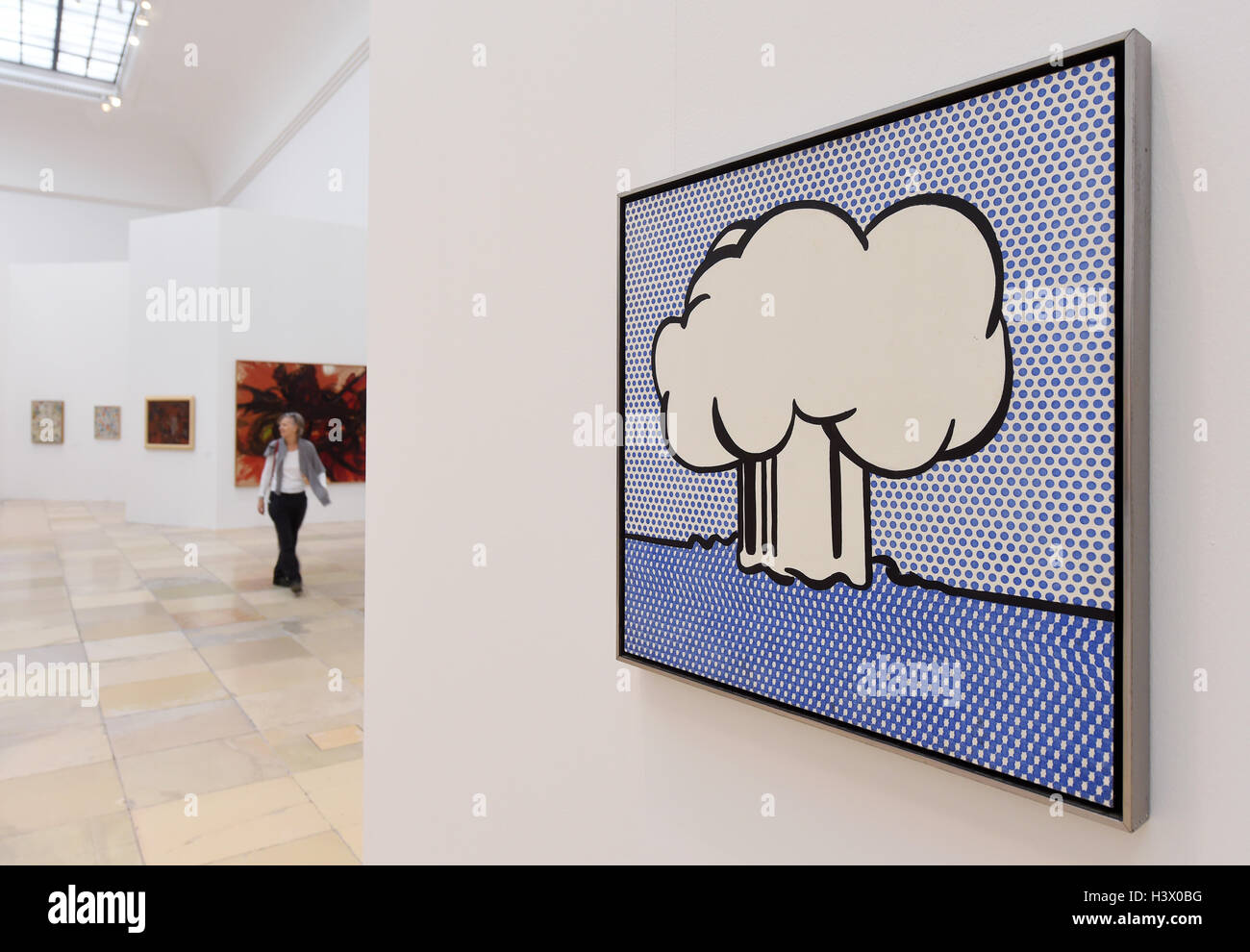 Die Artowrk Atom Platzen Von Roy Lichtenstein 1965 Hangt In