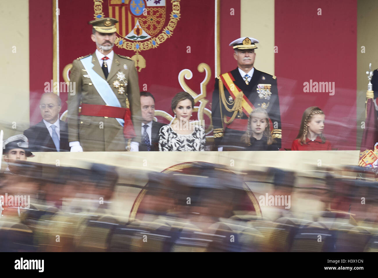 Madrid, Madrid, Spanien. 12. Oktober 2016. besuchten die Nationalfeiertag Militärparade am 12. Oktober 2016 in Madrid, Spanien. Bildnachweis: Jack Abuin/ZUMA Draht/Alamy Live-Nachrichten Stockfoto