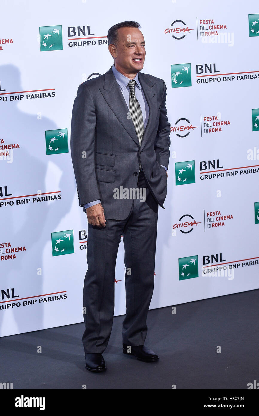 Rom, Italien. 13. Oktober 2016. Tom Hanks besucht Fototermin während der 11. Rom Film Fest an das Auditorium Parco della Musica, Rom, Italien am 13. Oktober 2016. Foto von Giuseppe Maffia / Alamy Live News Stockfoto