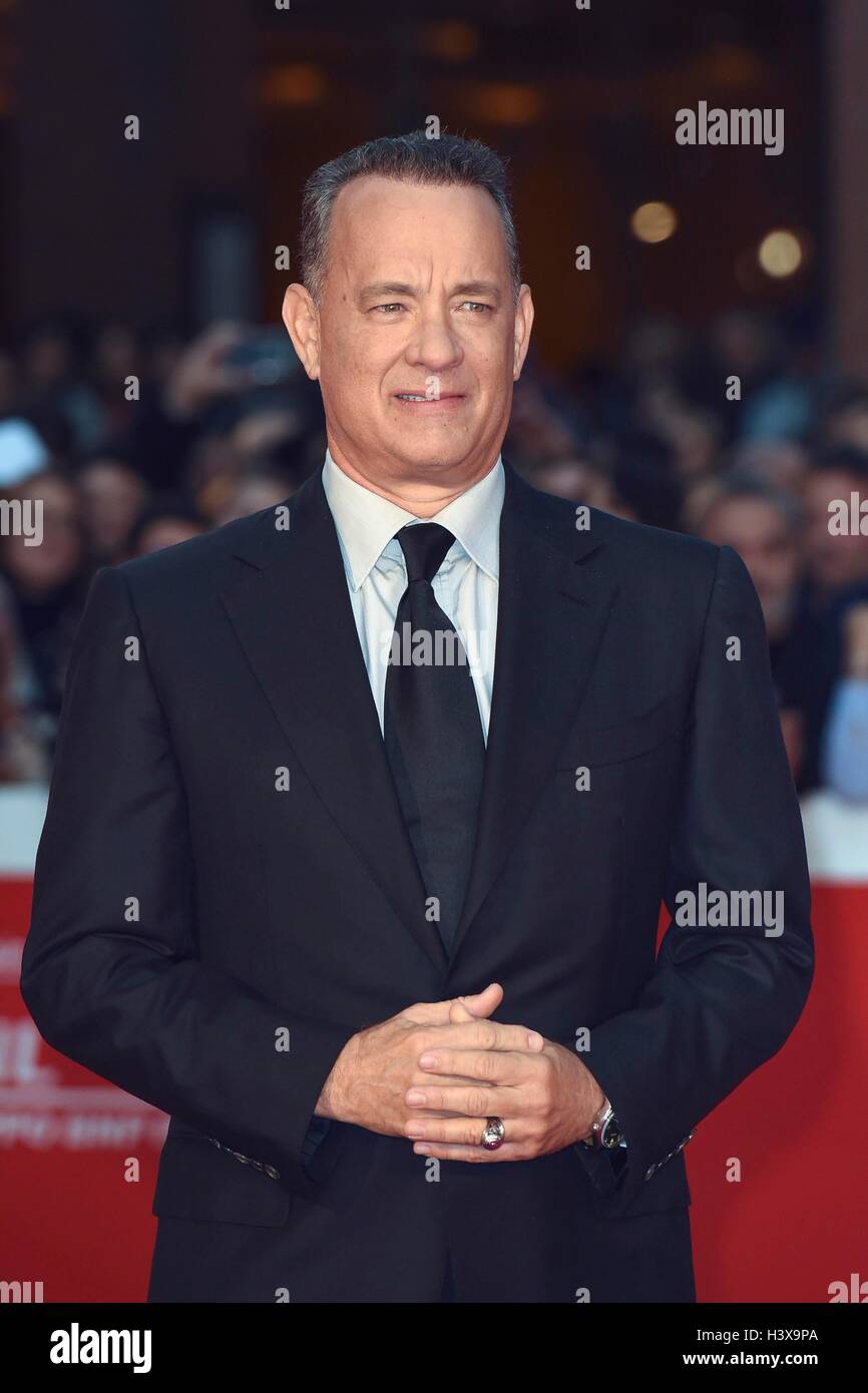 Italien, Rom, 13. Oktober 2016: Tom Hanks auf dem roten Teppich beim Rome Film Festival 2016 Photo Credit: Fabio Mazzarella/Sintesi/Alamy Live News Stockfoto