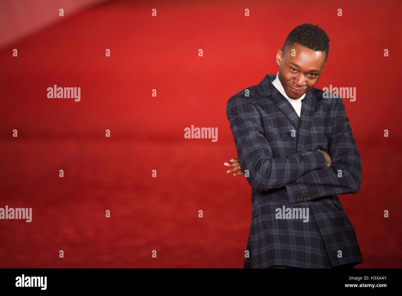 Ashton Sander und Jharrel Jerome präsentieren Moonlight Rom Film Festival 2016, 13. Oktober 2016, Auditorium Parco della Musica, Rom Stockfoto