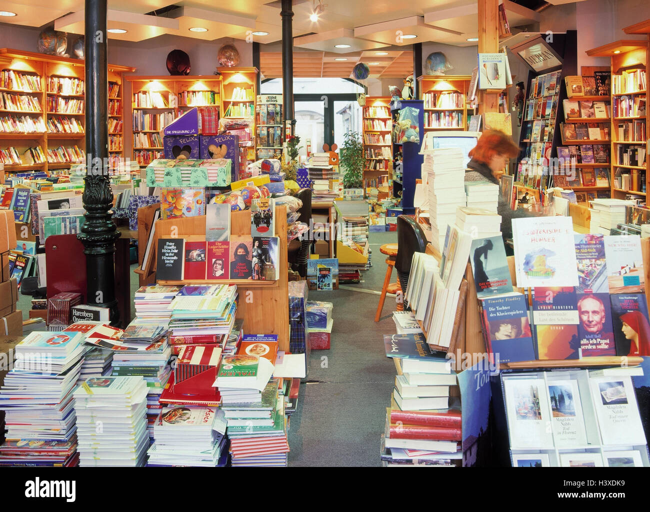 Deutschland, Bayern, Gericht, Buchhandlung, innen, Buchhandlung Kleinschmidt, Vertrieb, Verkauf, Bücher, Einzelhandel, Regale, Geschäft, laden Stockfoto